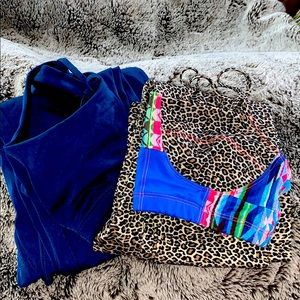 Onzie Metalic Navy set & Leopard Set!